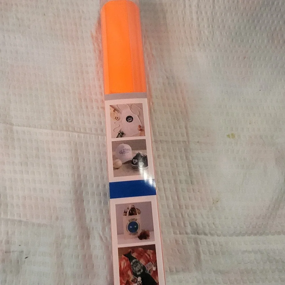 Make Market Atomic Orange Matte Heat Transfer Vinyl HTV Roll 12in x 24in NEW‎